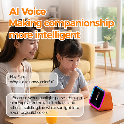 AI Bluetooth Speaker 5.4 AI voice assistant HD Touch Screen Display Electronic Album Alarm Clock Hands-free Calling
