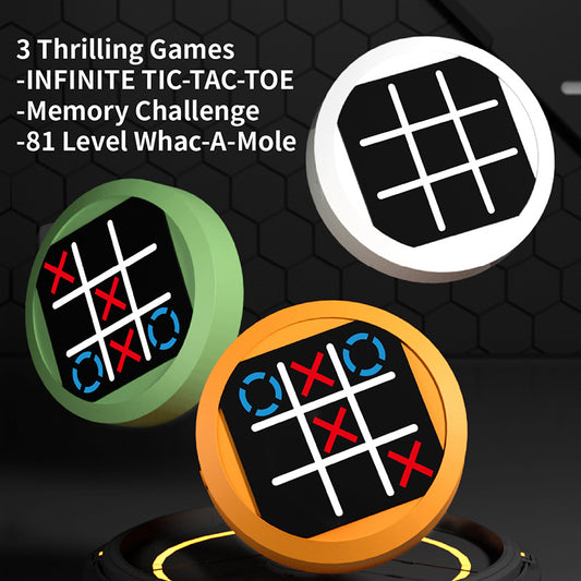 Super Tic-Tac-Toe 4-in-1 Memory Training Handheld Game Console