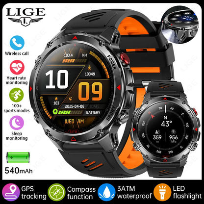 LIGE Rugged GPS Track Smart Watch