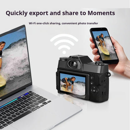 6K HD Digital Camera Mirrorless Camera Retro