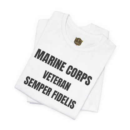 Marine Corps Veteran Devil Dog Shirt | Semper Fidelis USMC T-Shirt | Marine Veteran Gift | Military Pride Tee