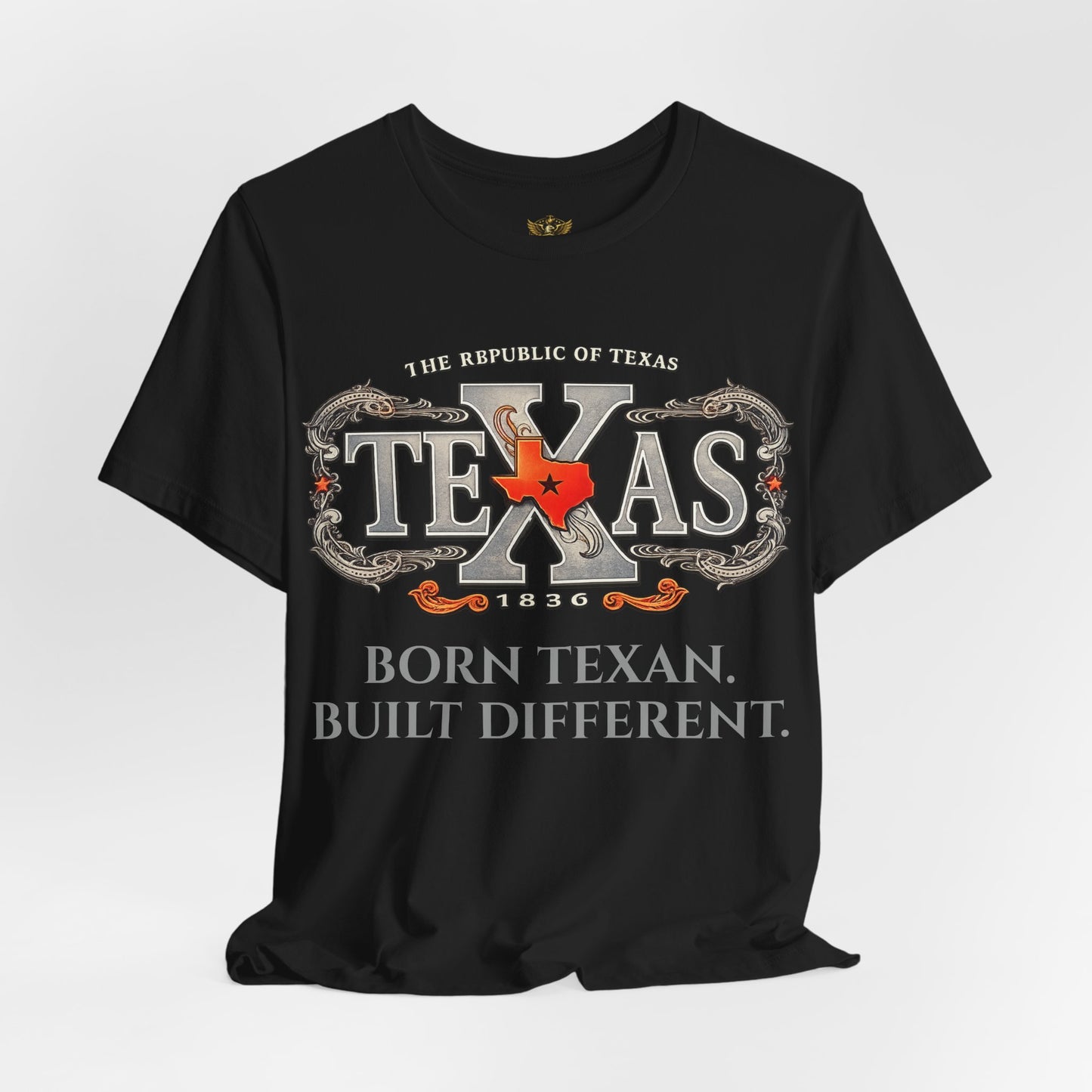 Texas Lone Star Shirt – Vertical Lone Star Design – Texas Pride Tee – Veteran Style Graphic T-Shirt