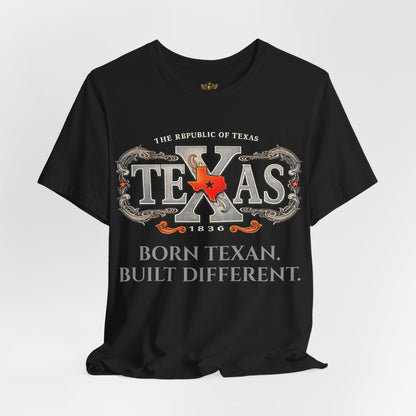 Texas Lone Star Shirt – Vertical Lone Star Design – Texas Pride Tee – Veteran Style Graphic T-Shirt