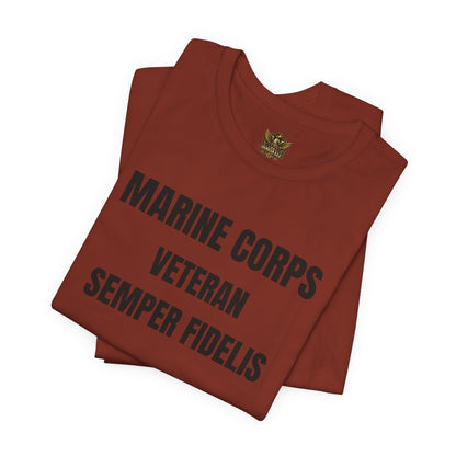 Marine Corps Veteran Devil Dog Shirt | Semper Fidelis USMC T-Shirt | Marine Veteran Gift | Military Pride Tee