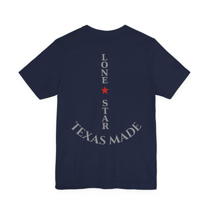 Texas Lone Star Shirt – Vertical Lone Star Design – Texas Pride Tee – Veteran Style Graphic T-Shirt