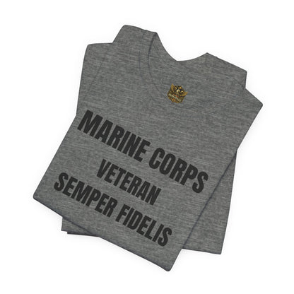 Marine Corps Veteran Devil Dog Shirt | Semper Fidelis USMC T-Shirt | Marine Veteran Gift | Military Pride Tee