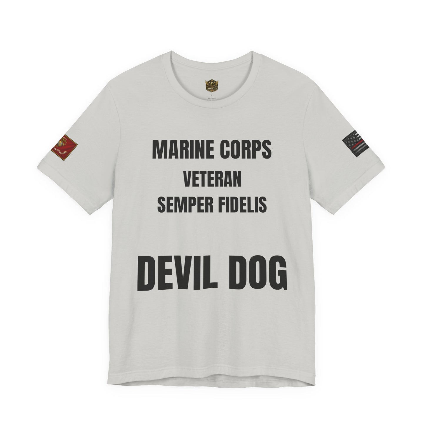 Marine Corps Veteran Devil Dog Shirt | Semper Fidelis USMC T-Shirt | Marine Veteran Gift | Military Pride Tee