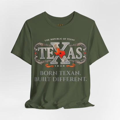 Texas Lone Star Shirt – Vertical Lone Star Design – Texas Pride Tee – Veteran Style Graphic T-Shirt
