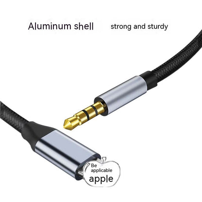 Lightning To 35 Male AUX Audio Cable Adapter Cable