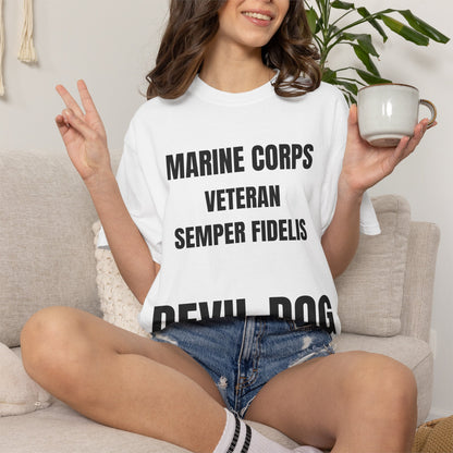 Marine Corps Veteran Devil Dog Shirt