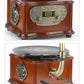 Retro Petunia Vinyl Record Player Retro Phonograph Bluetooth Audio