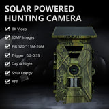 WIFI Solar Outdoor Camera 8K MP4 Type C Charging