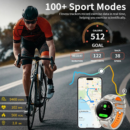 LIGE Rugged GPS Track Smart Watch