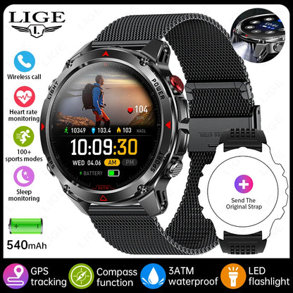 LIGE Rugged GPS Track Smart Watch