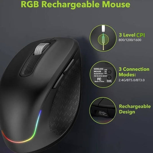 Wireless Bluetooth Dual-mode Charging Keyboard And Mouse Combination Suit Mute Ergonomic