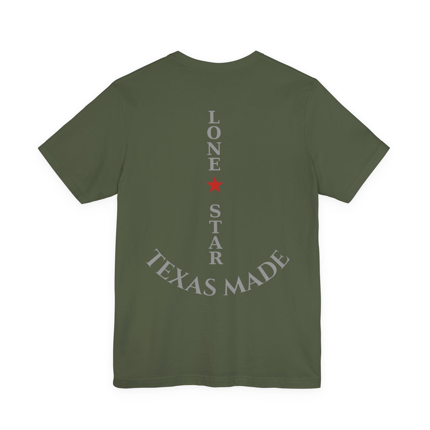 Texas Lone Star Shirt – Vertical Lone Star Design – Texas Pride Tee – Veteran Style Graphic T-Shirt