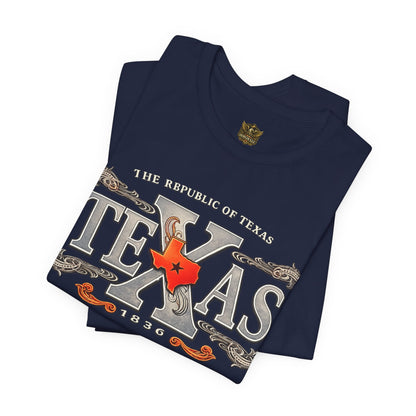 Texas Lone Star Shirt – Vertical Lone Star Design – Texas Pride Tee – Veteran Style Graphic T-Shirt