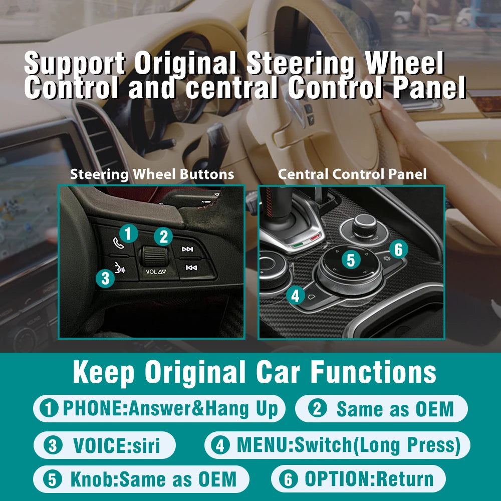 Wireless  Carplay for  Giulia Stelvio Mirror Link