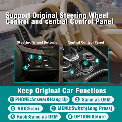 Wireless  Carplay for  Giulia Stelvio Mirror Link