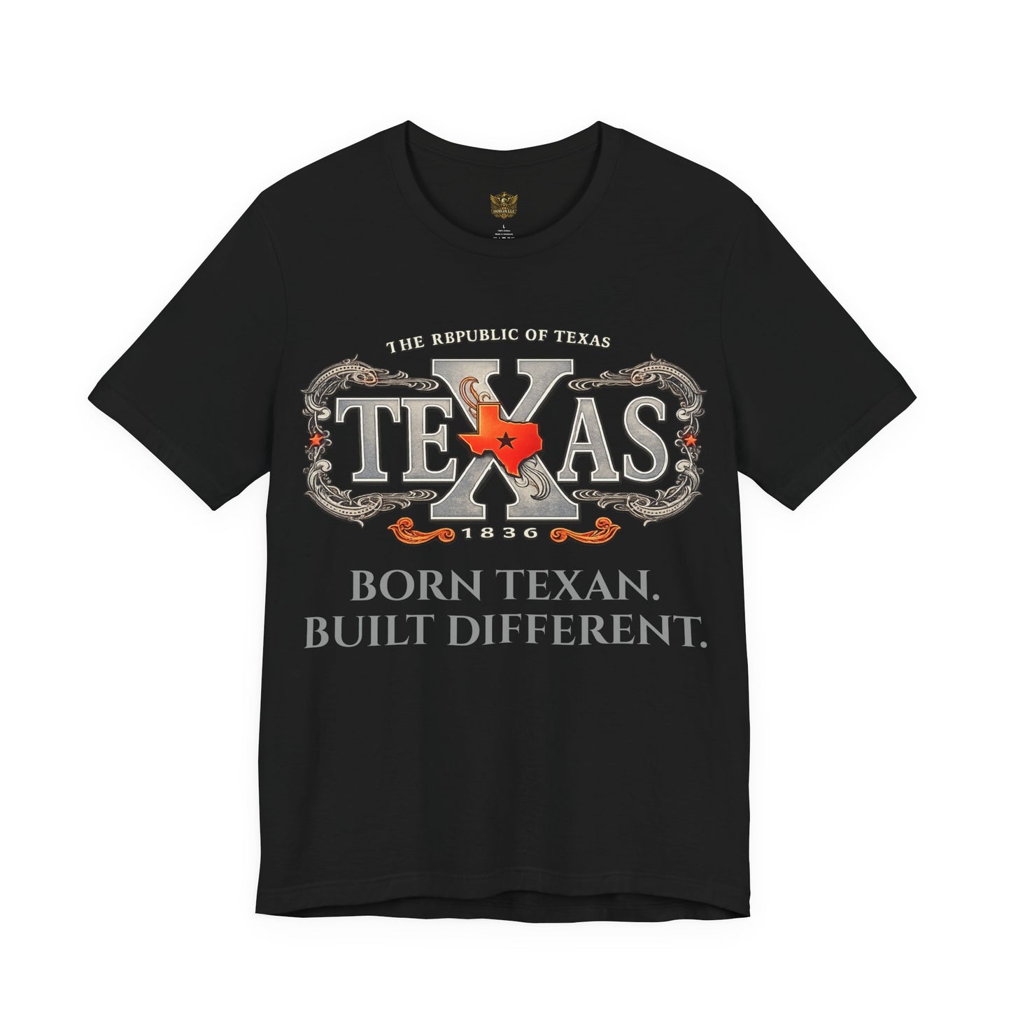 Texas Lone Star Shirt – Vertical Lone Star Design – Texas Pride Tee – Veteran Style Graphic T-Shirt