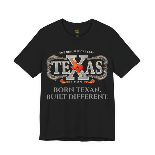 Texas Lone Star Shirt – Vertical Lone Star Design – Texas Pride Tee – Veteran Style Graphic T-Shirt
