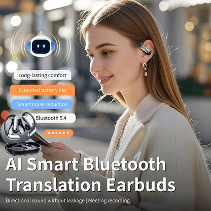 AI Translator Bluetooth 5.3 Earphones