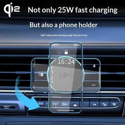 25W wireless fast charging car mount