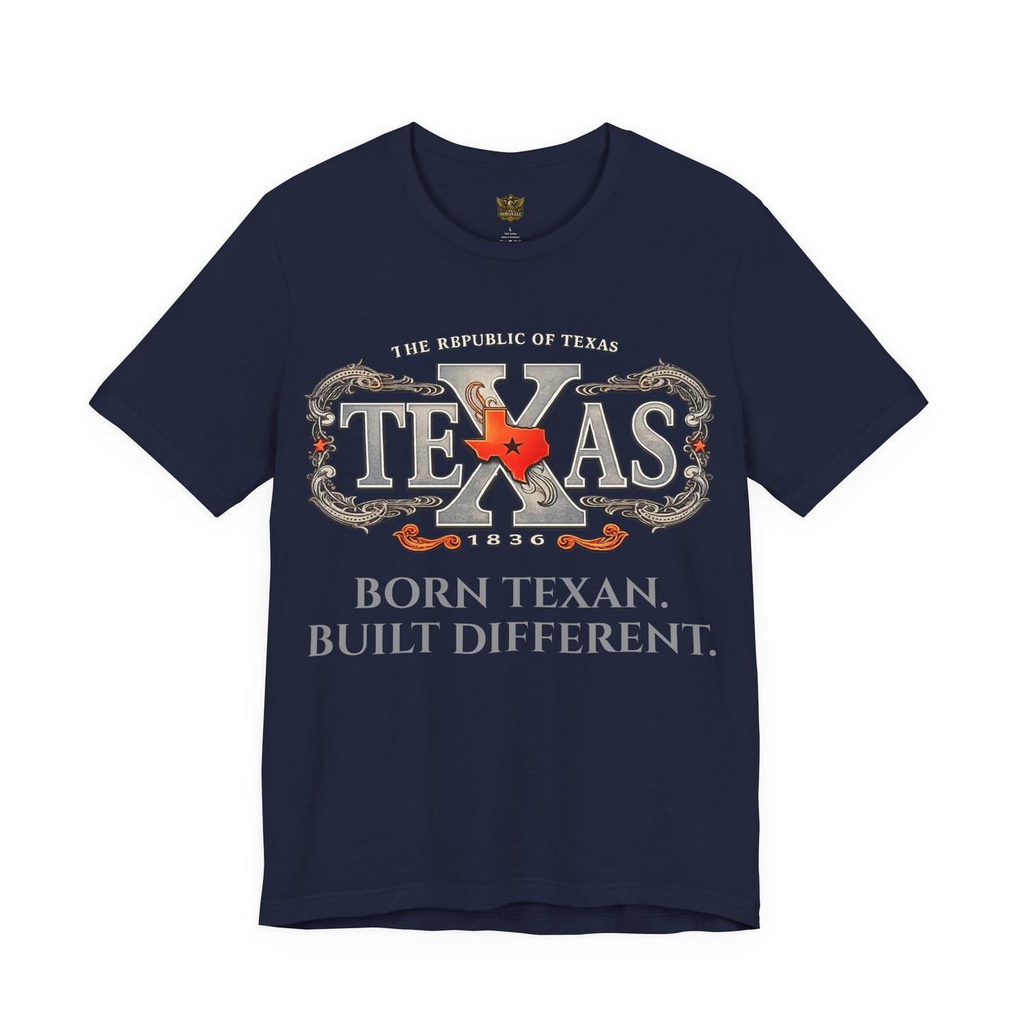 Texas Lone Star Shirt – Vertical Lone Star Design – Texas Pride Tee – Veteran Style Graphic T-Shirt