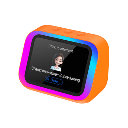 AI Bluetooth Speaker 5.4 AI voice assistant HD Touch Screen Display Electronic Album Alarm Clock Hands-free Calling