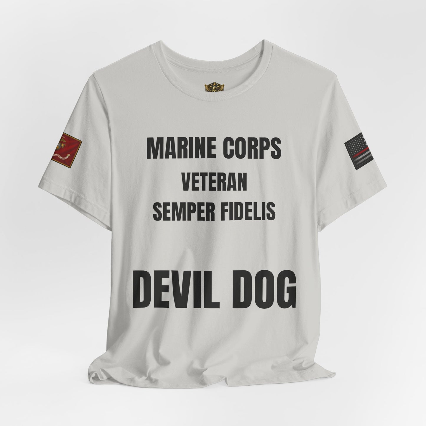 Marine Corps Veteran Devil Dog Shirt | Semper Fidelis USMC T-Shirt | Marine Veteran Gift | Military Pride Tee