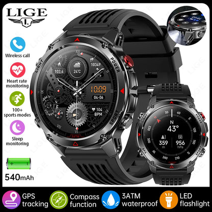 LIGE Rugged GPS Track Smart Watch