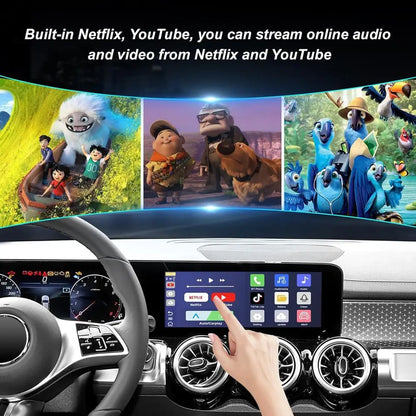 Wireless CarPlayBox with Netflix
