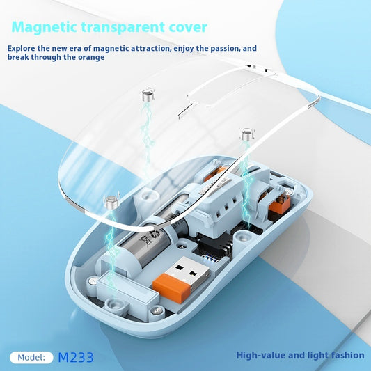 Transparent Wireless Mouse Desktop Computers And Laptop Office Home Mouse