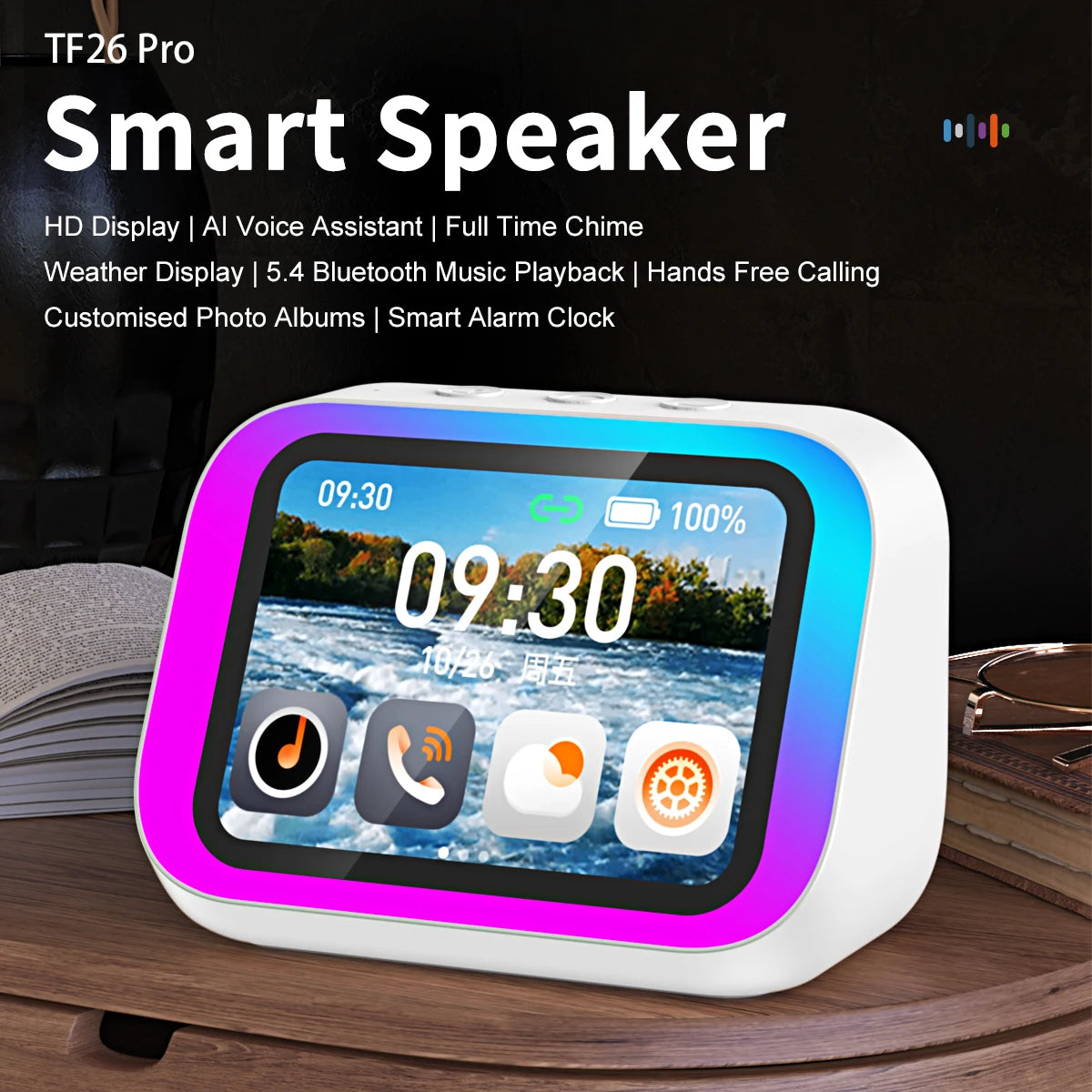 AI Smart Bluetooth 5.4 Speaker Voice assistant