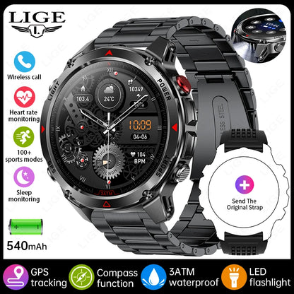 LIGE Rugged GPS Track Smart Watch