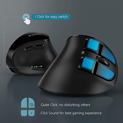 Wireless Bluetooth Dual-mode Rechargeable Optical Mouse
