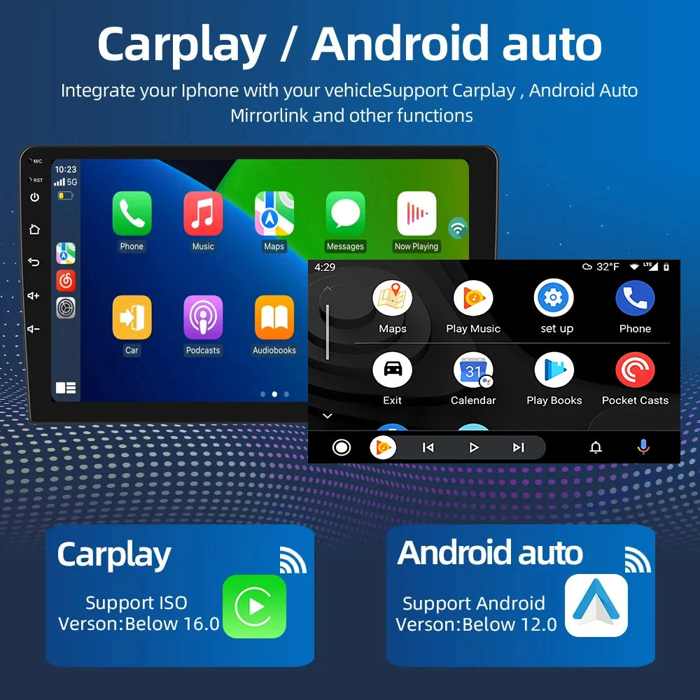 Dsp Carplay Android Screen Car Radio Head Unit