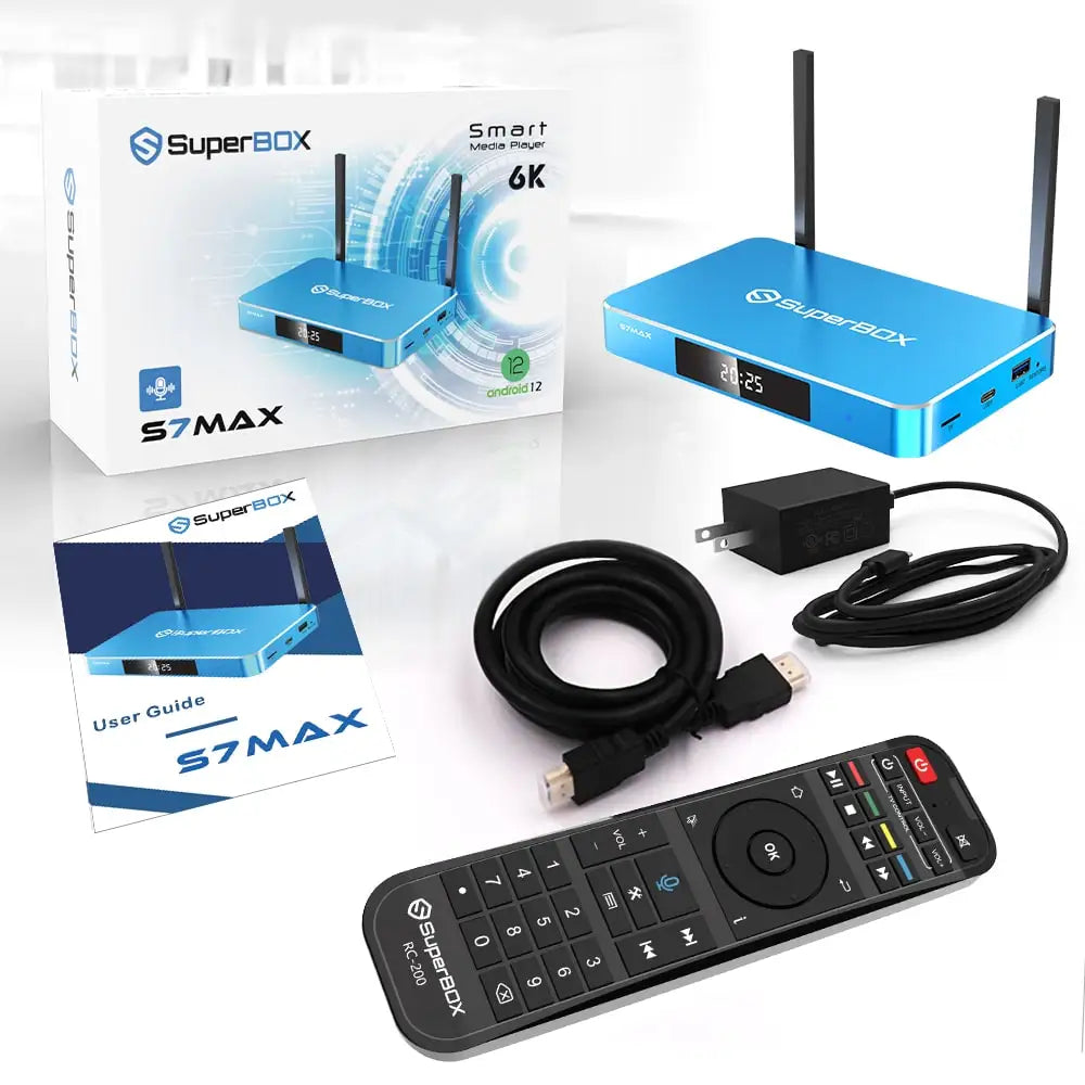 [Genuine]SuperBox S7 Max Android TV Box  Compatible Upgraded from S7 Pro, S6 Ultra,Similar to vseebox v3 v6 plus elite ultra