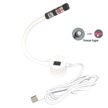 Sewing Machine Accessories: USB Red Laser Positioner, Infrared Working Lamp with Magnetic Base, DC5V Line/Cross Cutting