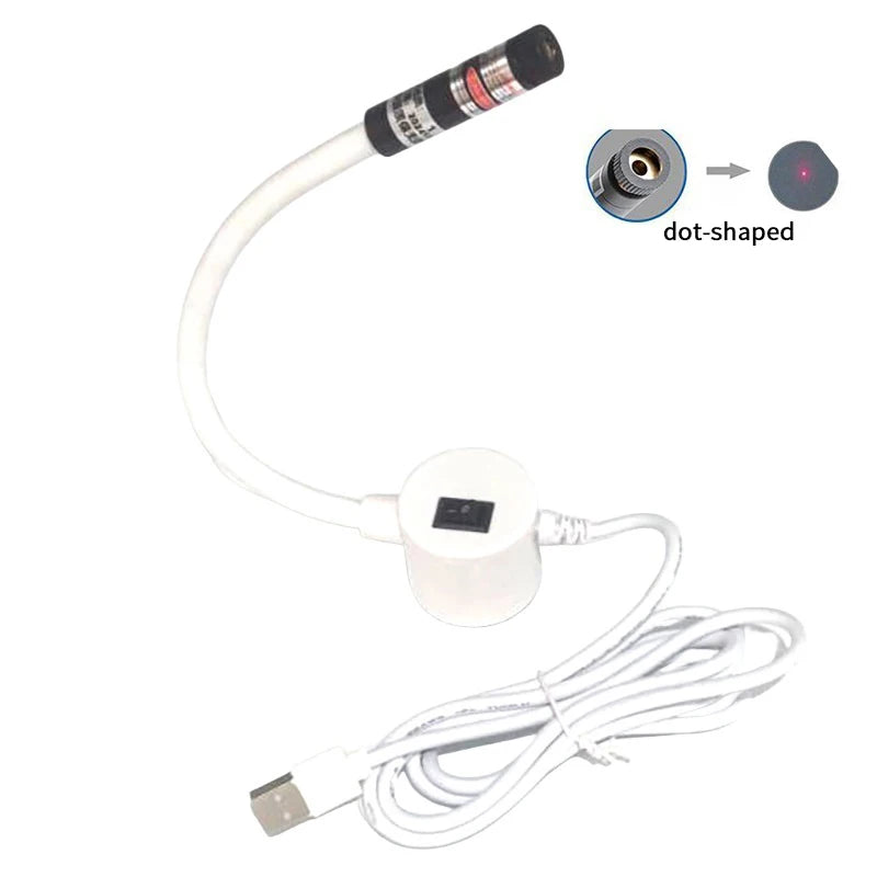 Sewing Machine Accessories: USB Red Laser Positioner, Infrared Working Lamp with Magnetic Base, DC5V Line/Cross Cutting