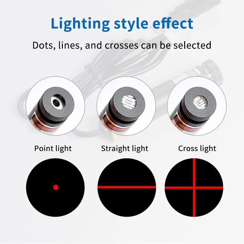 Sewing Machine Accessories: USB Red Laser Positioner, Infrared Working Lamp with Magnetic Base, DC5V Line/Cross Cutting