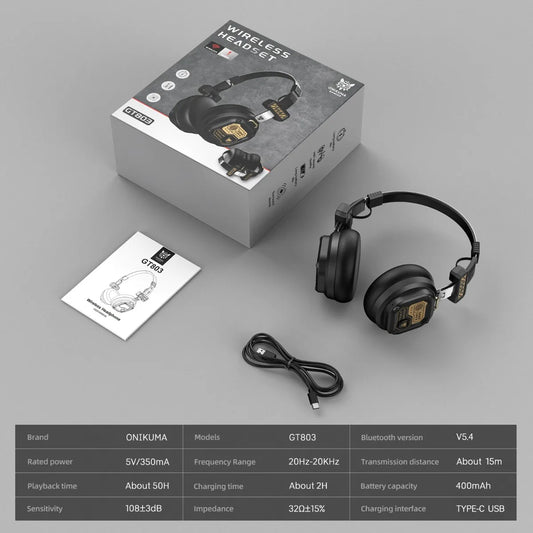 Onikuma Bluetooth Headphones