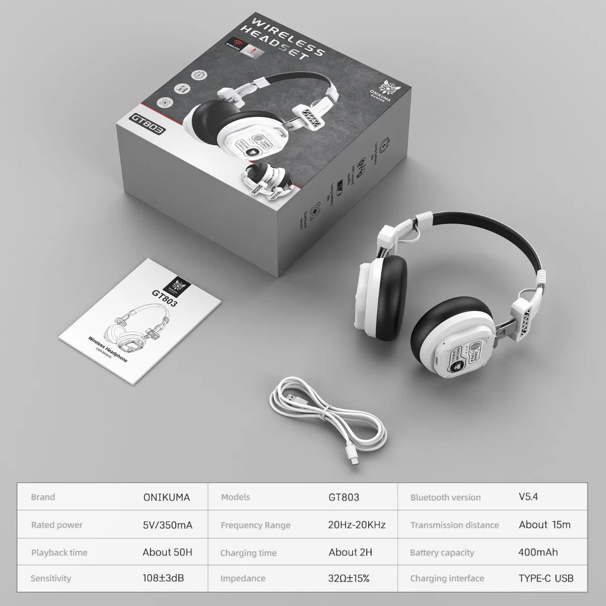 Onikuma Bluetooth Headphones
