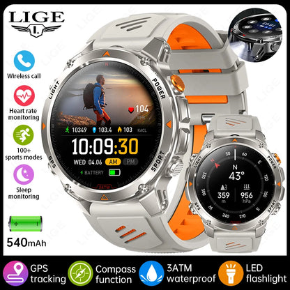 LIGE Rugged GPS Track Smart Watch