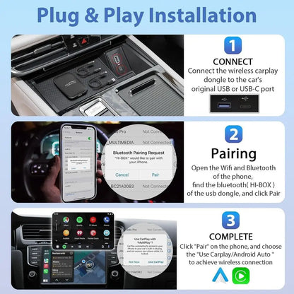 Wireless Carplay and Android Auto Dongle Support