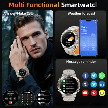 LIGE Rugged GPS Track Smart Watch