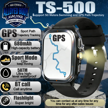 2025 Military Smartwatch For Men Bulit-in GPS