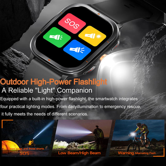 2025 Military Smartwatch For Men Bulit-in GPS
