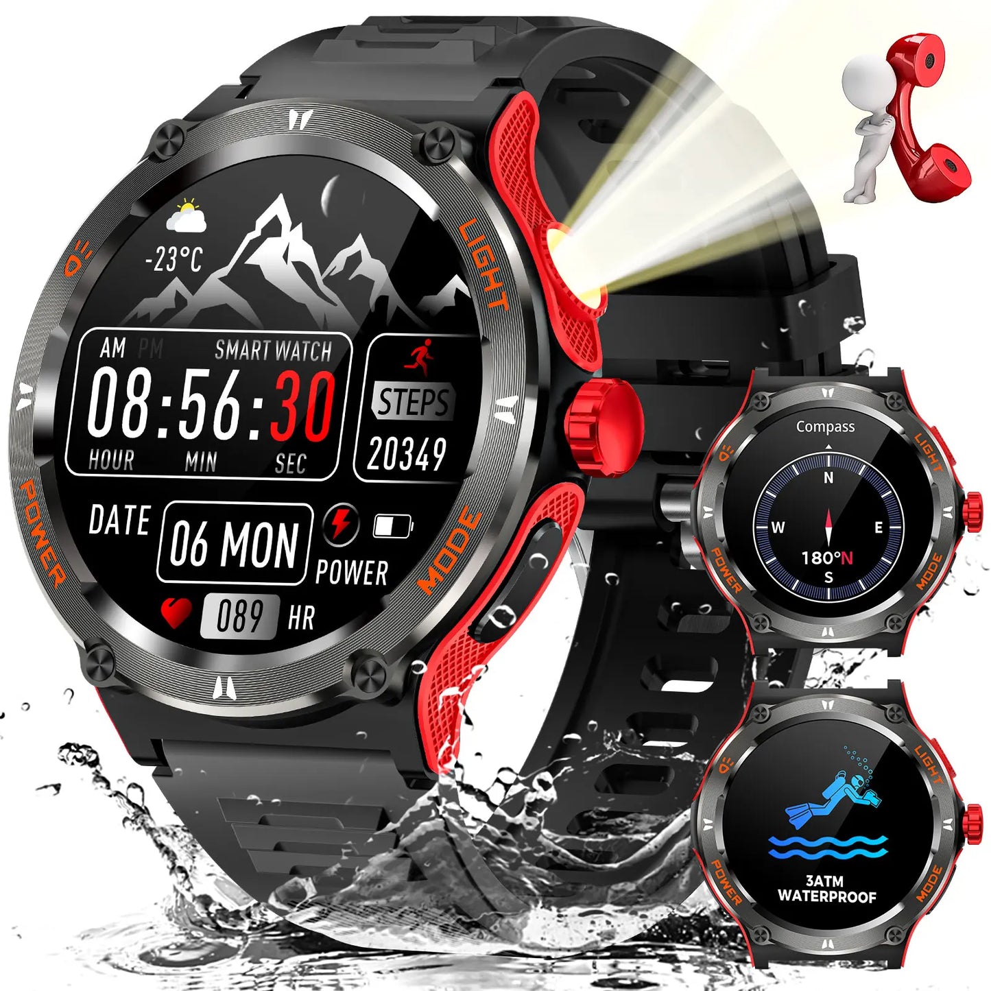 EIGIIS Military Smart Watch for Men